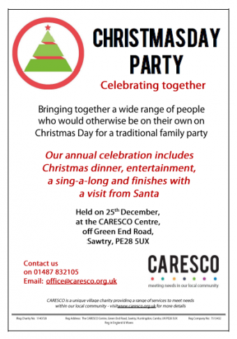 christmas day party poster