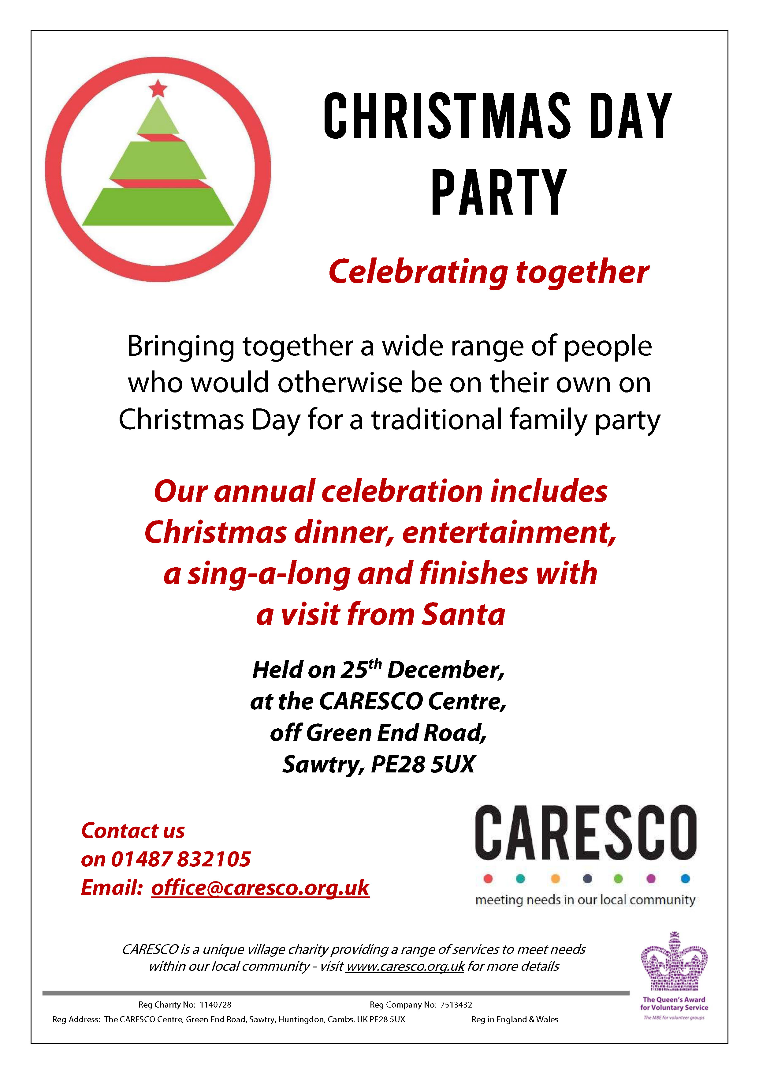 christmas day party poster